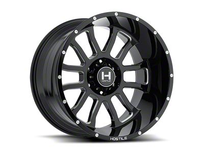 Hostile Gauntlet Blade Cut 6-Lug Wheel; 22x10; -25mm Offset (09-14 F-150)