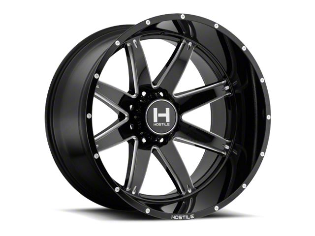 Hostile Alpha Blade Cut 8-Lug Wheel; 22x10; -25mm Offset (11-16 F-350 Super Duty SRW)