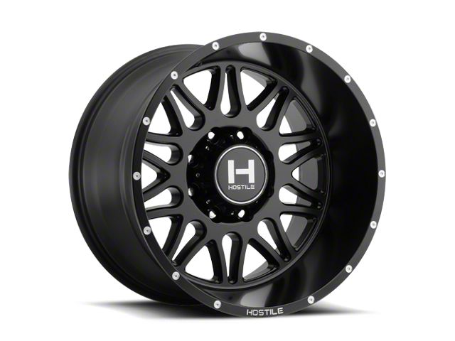 Hostile Blaze Asphalt 8-Lug Wheel; 22x10; -25mm Offset (11-16 F-350 Super Duty SRW)