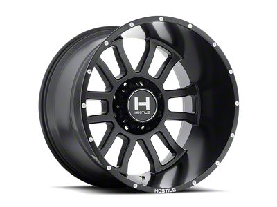 Hostile Gauntlet Asphalt 8-Lug Wheel; 22x10; -25mm Offset (11-16 F-350 Super Duty SRW)