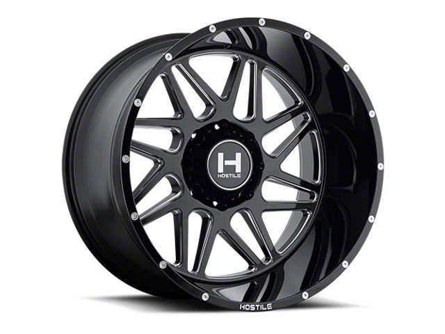 Hostile Sprocket Blade Cut 8-Lug Wheel; 22x10; -25mm Offset (11-16 F-350 Super Duty SRW)