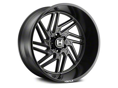 Hostile Jigsaw Asphalt 6-Lug Wheel; 20x10; -19mm Offset (14-18 Silverado 1500)