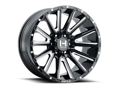 Hostile Typhoon Blade Cut 6-Lug Wheel; 24x12; -44mm Offset (14-18 Silverado 1500)