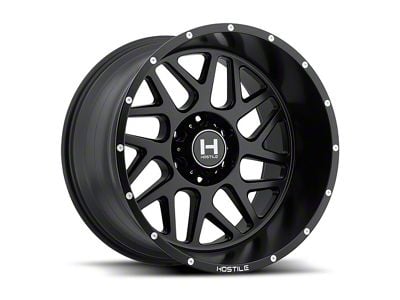 Hostile Sprocket Asphalt 8-Lug Wheel; 20x10; -19mm Offset (15-19 Silverado 2500 HD)