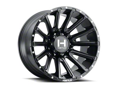 Hostile Typhoon Asphalt 8-Lug Wheel; 20x10; -19mm Offset (15-19 Silverado 2500 HD)