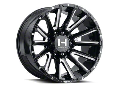 Hostile Typhoon Blade Cut 8-Lug Wheel; 20x10; -19mm Offset (15-19 Silverado 2500 HD)