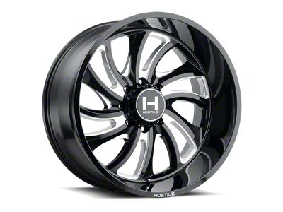 Hostile Demon Blade Cut 8-Lug Wheel; 20x12; -44mm Offset (15-19 Silverado 3500 HD SRW)