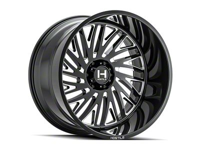 Hostile Syclone Blade Cut 8-Lug Wheel; 24x14; -76mm Offset (15-19 Silverado 3500 HD SRW)