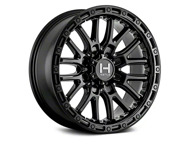 Hostile Ridgecrest Asphalt 8-Lug Wheel; 20x9; 1mm Offset (17-22 F-250 Super Duty)