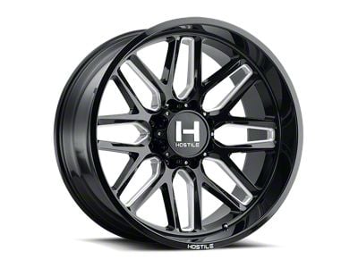 Hostile Vulcan Blade Cut 8-Lug Wheel; 22x10; -25mm Offset (2023 F-250 Super Duty)