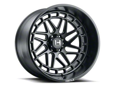 Hostile Reaper Asphalt 8-Lug Wheel; 22x10; -25mm Offset (94-02 RAM 3500 SRW)