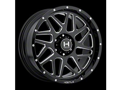 Hostile Sprocket Blade Cut 8-Lug Wheel; 22x14; -76mm Offset (99-07 F-250 Super Duty)