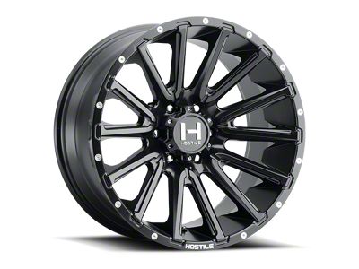 Hostile Typhoon Asphalt 5-Lug Wheel; 20x12; -44mm Offset (05-11 Dakota)