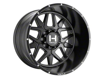 Hostile Diablo Asphalt 8-Lug Wheel; 22x10; -25mm Offset (23-26 F-350 Super Duty SRW)