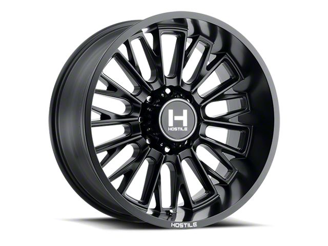 Hostile Fury Asphalt 8-Lug Wheel; 20x10; -19mm Offset (17-22 F-350 Super Duty SRW)