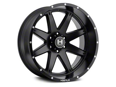 Hostile Alpha Asphalt 6-Lug Wheel; 22x10; -25mm Offset (19-25 RAM 1500)