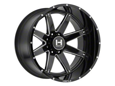 Hostile Alpha Blade Cut 8-Lug Wheel; 22x10; -25mm Offset (06-08 RAM 1500 Mega Cab)