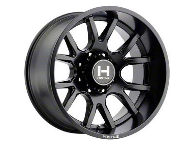 Hostile Rage Asphalt 8-Lug Wheel; 22x10; -25mm Offset (06-08 RAM 1500 Mega Cab)