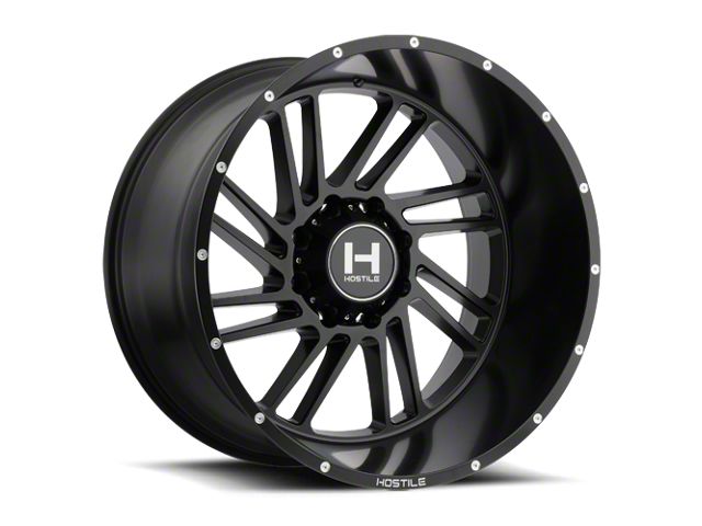 Hostile Stryker Asphalt 8-Lug Wheel; 20x9; 12mm Offset (06-08 RAM 1500 Mega Cab)