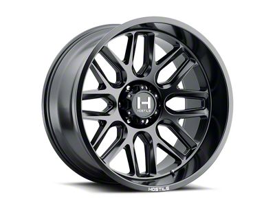 Hostile Vulcan Asphalt 8-Lug Wheel; 24x14; -76mm Offset (06-08 RAM 1500 Mega Cab)