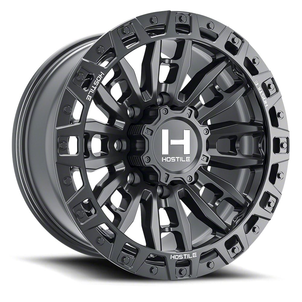Hostile RAM 2500 Crandon Asphalt 8-Lug Wheel; 20x9; 1mm