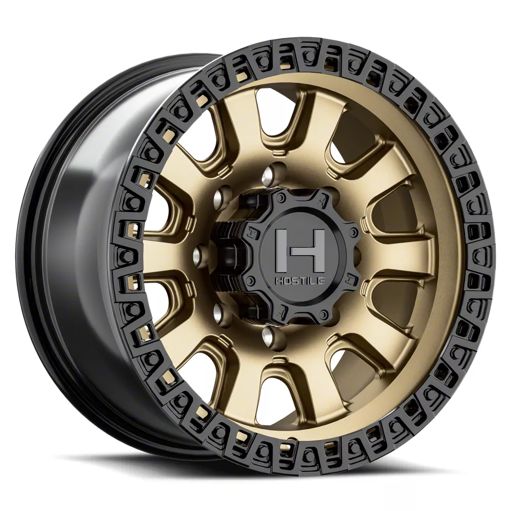 KMC RAM 2500 Chase Matte Bronze with Black Lip 8-Lug Wheel
