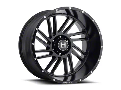 Hostile Stryker Asphalt 6-Lug Wheel; 24x14; -76mm Offset (24-25 Ranger)
