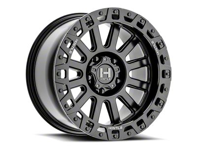 Hostile Dominator Asphalt 6-Lug Wheel; 20x9; 1mm Offset (14-18 Sierra 1500)