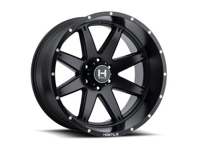 Hostile Alpha Asphalt 8-Lug Wheel; 24x14; -76mm Offset (20-25 Sierra 2500 HD)
