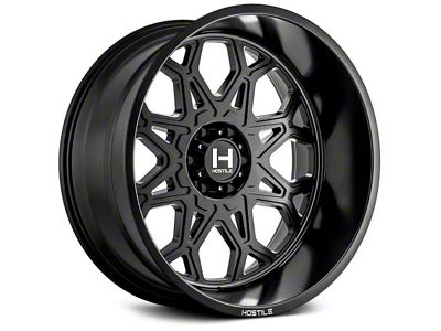 Hostile Anvil Asphalt 8-Lug Wheel; 20x10; -19mm Offset (07-10 Sierra 2500 HD)