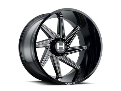 Hostile Dagr Blade Cut 8-Lug Wheel; Left Directional; 22x12; -44mm Offset (01-06 Sierra 2500 HD)