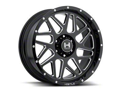 Hostile Sprocket Blade Cut 8-Lug Wheel; 22x10; -25mm Offset (20-25 Sierra 2500 HD)