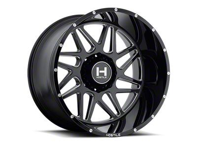 Hostile Sprocket Blade Cut 8-Lug Wheel; 22x12; -44mm Offset (20-25 Sierra 2500 HD)
