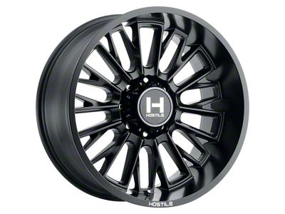 Hostile Fury Asphalt 8-Lug Wheel; 20x9; 0mm Offset (20-26 Sierra 3500 HD SRW)