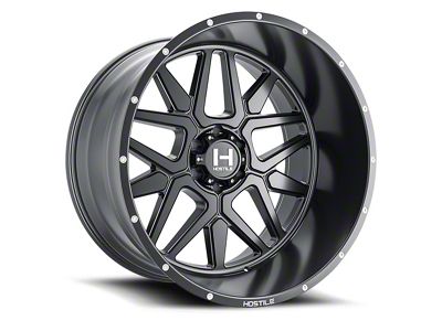 Hostile Diablo Asphalt 8-Lug Wheel; 24x14; -76mm Offset (20-26 Silverado 2500 HD)