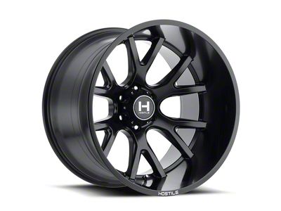 Hostile Rage Asphalt 8-Lug Wheel; 24x14; -76mm Offset (20-25 Silverado 2500 HD)