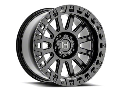Hostile Dominator Asphalt 8-Lug Wheel; 18x9; 12mm Offset (01-06 Silverado 3500 HD SRW)