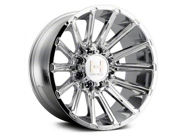 Hostile Typhoon Armor Plated 8-Lug Wheel; 20x10; -19mm Offset (07-10 Silverado 3500 HD SRW)