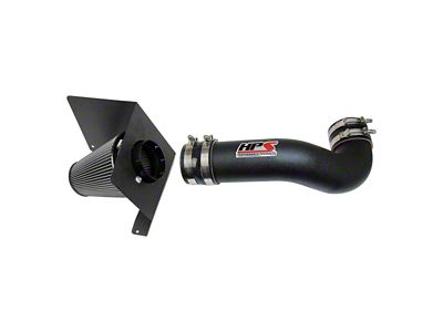 HPS Shortram Cold Air Intake; Wrinkle Black (07-08 5.3L Tahoe)