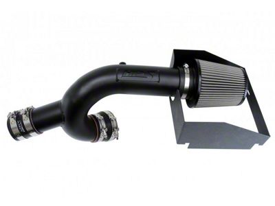 HPS Shortram Cold Air Intake; Wrinkle Black (15-20 2.7L EcoBoost F-150)