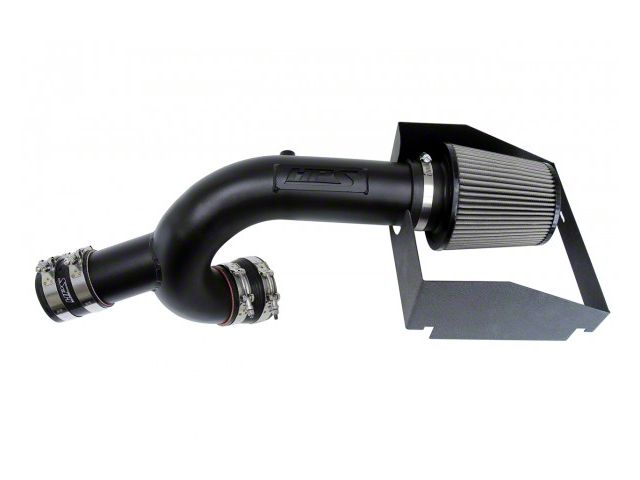 HPS Shortram Cold Air Intake; Wrinkle Black (15-20 2.7L EcoBoost F-150)