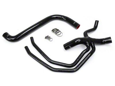 HPS Silicone Radiator Coolant Hose Kit; Black (99-03 F-150 Lightning)