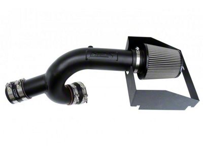 HPS Shortram Cold Air Intake; Wrinkle Black (15-16 3.5L EcoBoost F-150)