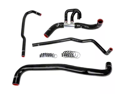 HPS Silicone Radiator Coolant Hose Kit; Black (10-14 6.2L F-150)