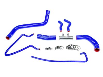 HPS Silicone Radiator Coolant Hose Kit; Blue (11-14 3.5L EcoBoost, 3.7L F-150)