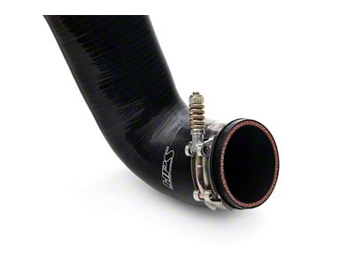 HPS Intercooler Cold Side Charge Pipe; Wrinkle Black (17-25 6.7L Powerstroke F-350 Super Duty)