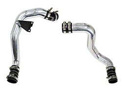 HPS Intercooler Hot and Cold Side Charge Pipes with Black Boots; Polished (03-07 6.0L Powerstroke F-350 Super Duty)
