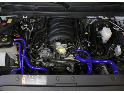 HPS Silicone Radiator Coolant Hose Kit; Blue (14-18 V8 Sierra 1500)