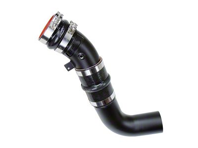 HPS Intercooler Cold Side Charge Pipe; Wrinkle Black (17-24 6.6L Duramax Sierra 2500 HD)