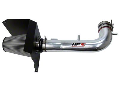 HPS Shortram Cold Air Intake; Polished (14-18 5.3L Silverado 1500)